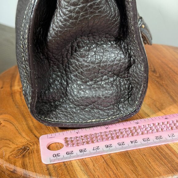 Dooney & Bourke Mini Pebbled Leather Tassel Satchel β Black - Picture 12 of 13